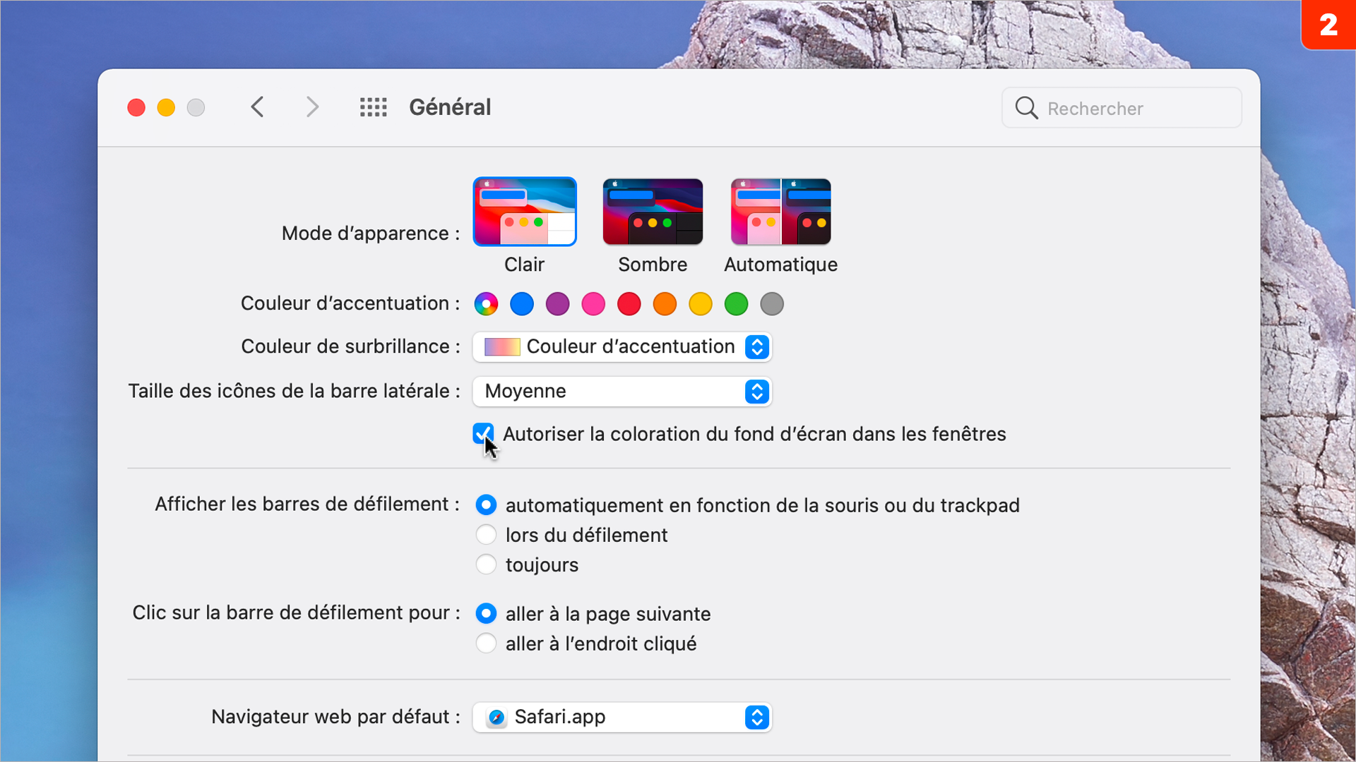 macOS • Comment désactiver la transparence des fenêtres