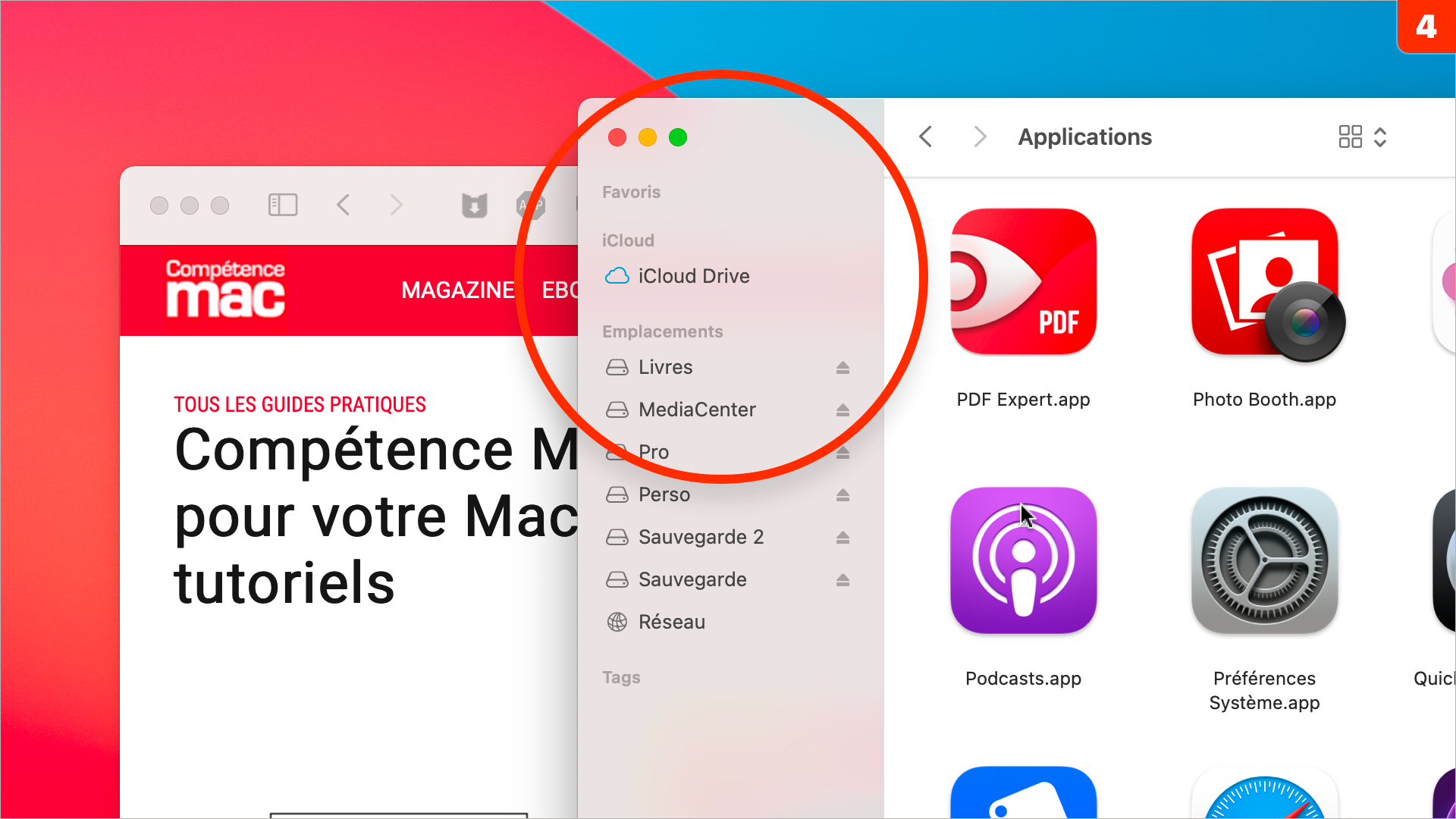 macOS • Comment désactiver la transparence des fenêtres