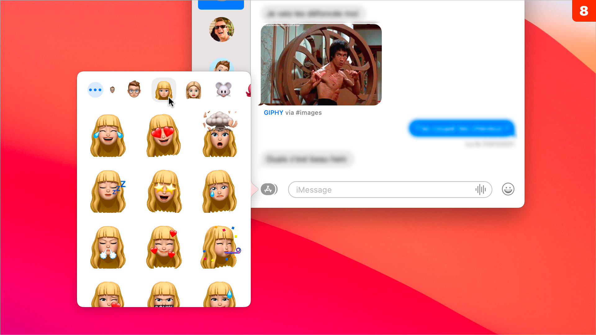 macOS • Créer un memoji depuis l'application Messages