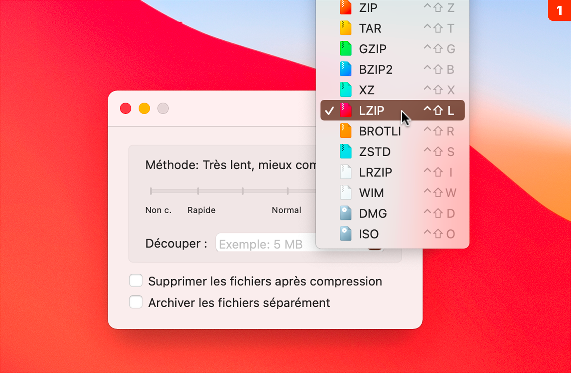 macOS • Compressez et décompressez des fichiers de tous types avec Keka