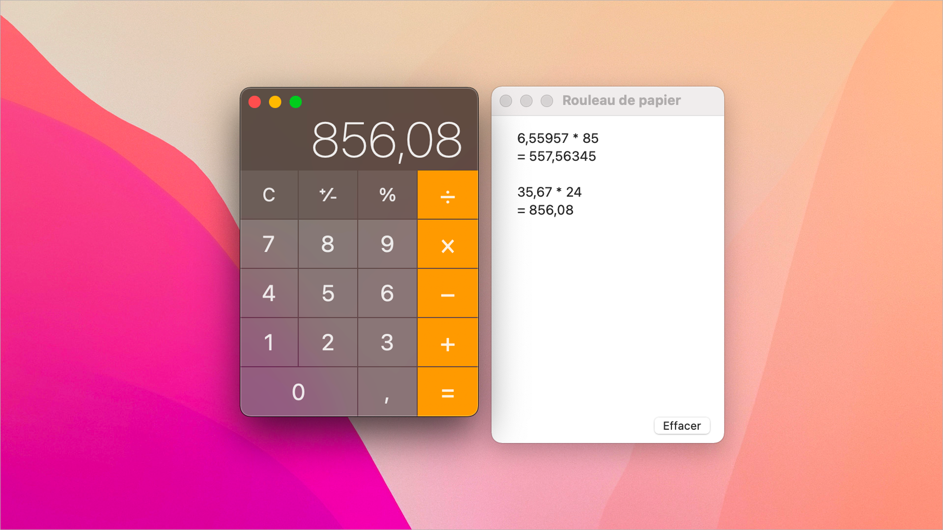 macOS • Gardez trace de vos calculs avec Calculette