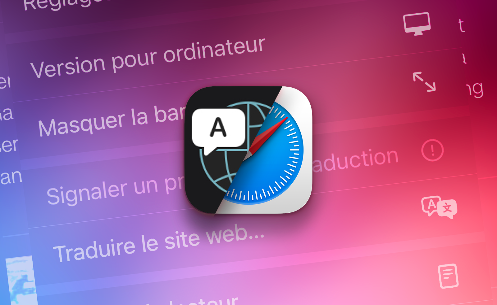 iOS • Traduisez à la volée un site web complet en français