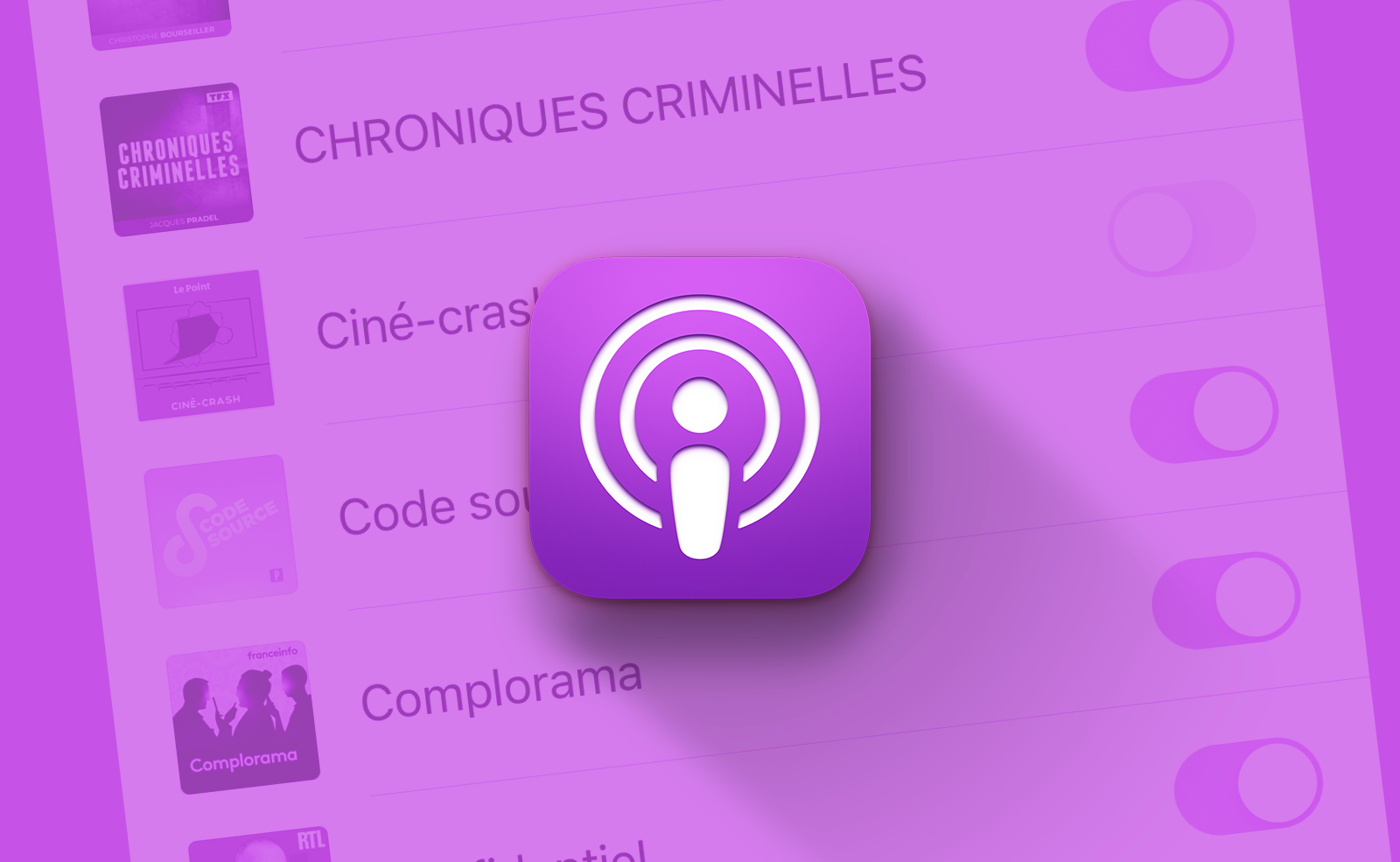 iOS • Choisissez les notifications à afficher lors de publication d'un podcast