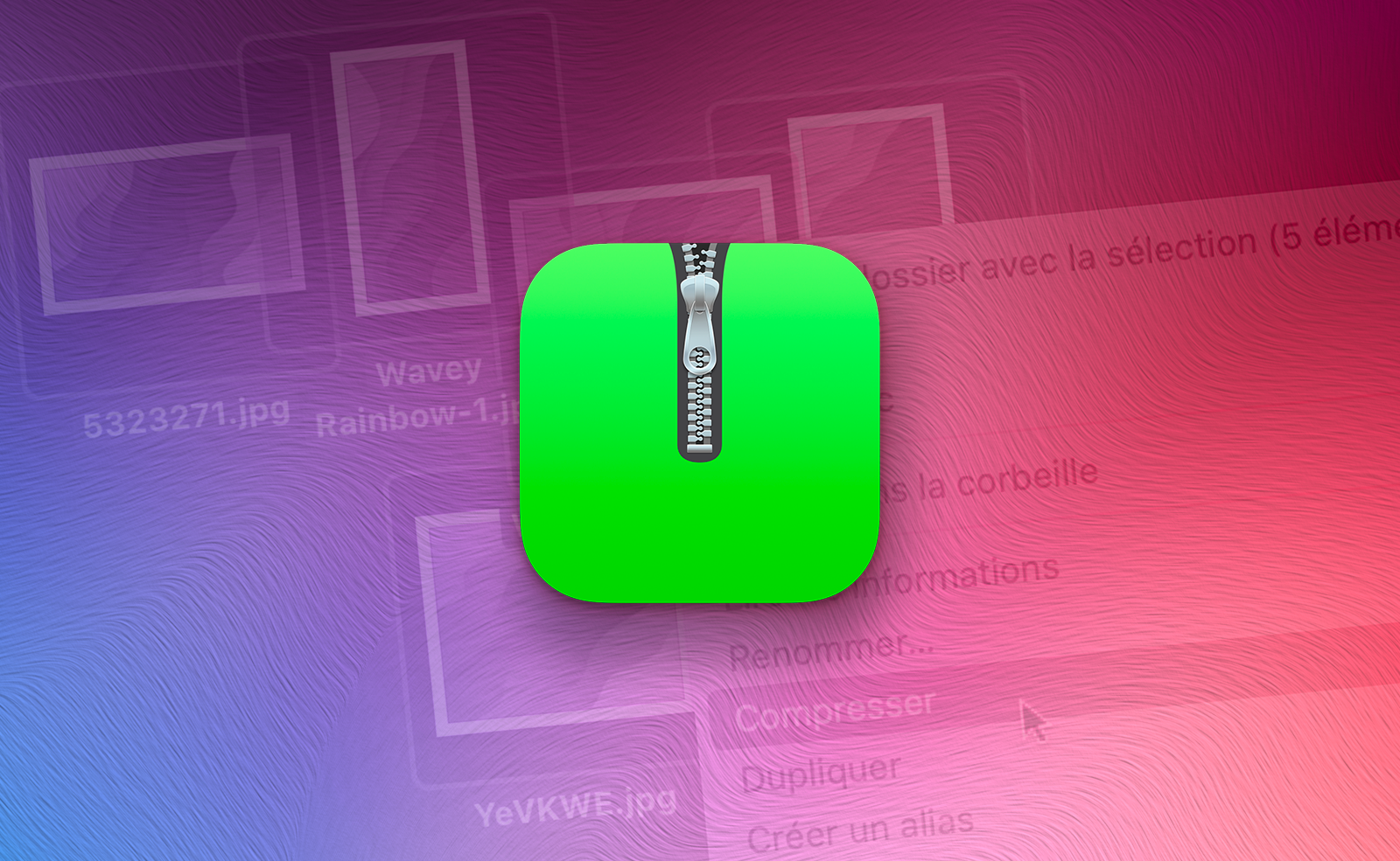 macOS • Compressez plusieurs fichiers au format ZIP d'un clic !