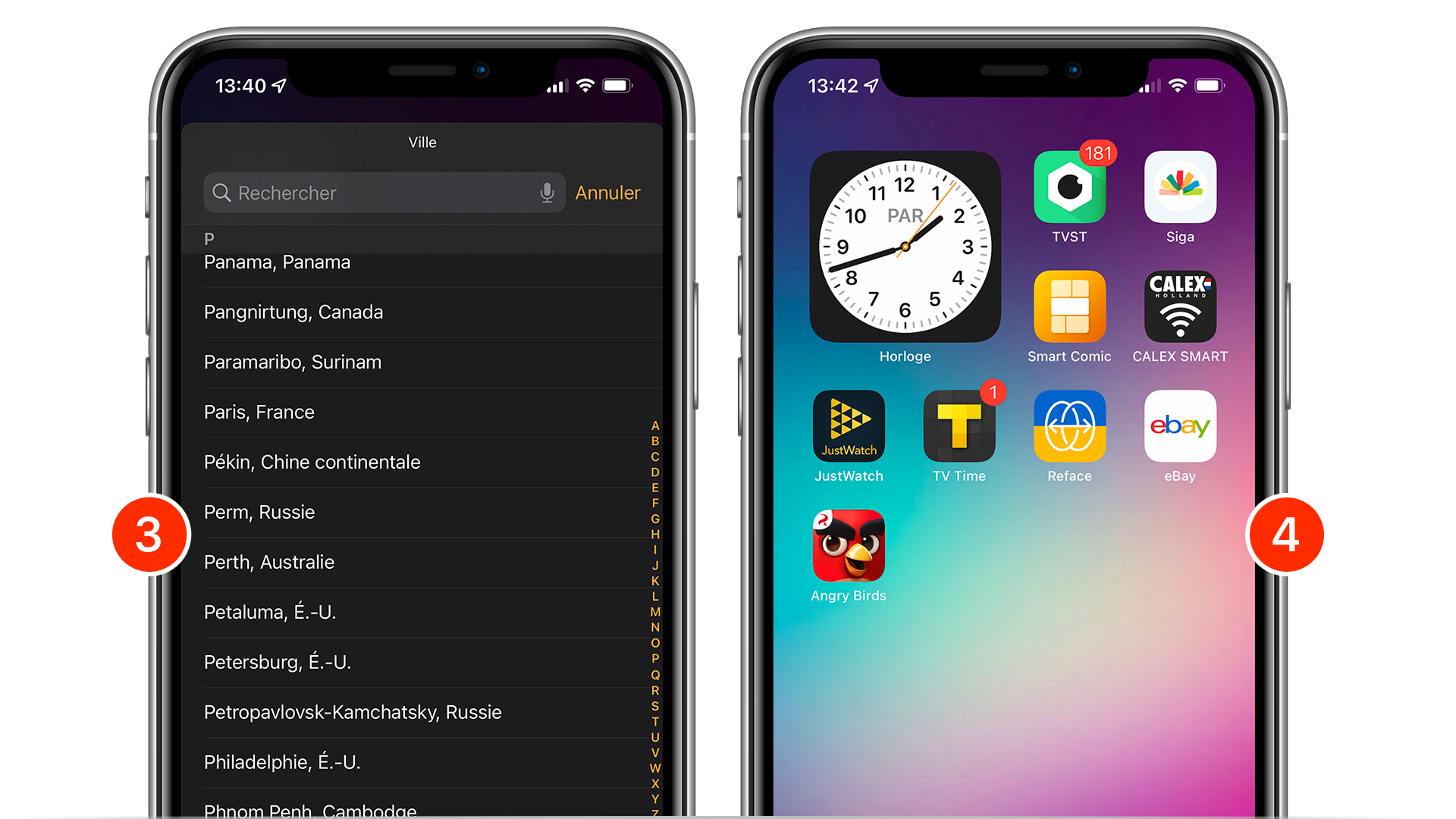 iOS • Personnaliser les réglages d'un widget modifiable iOS • Personnaliser les réglages d'un widget modifiable