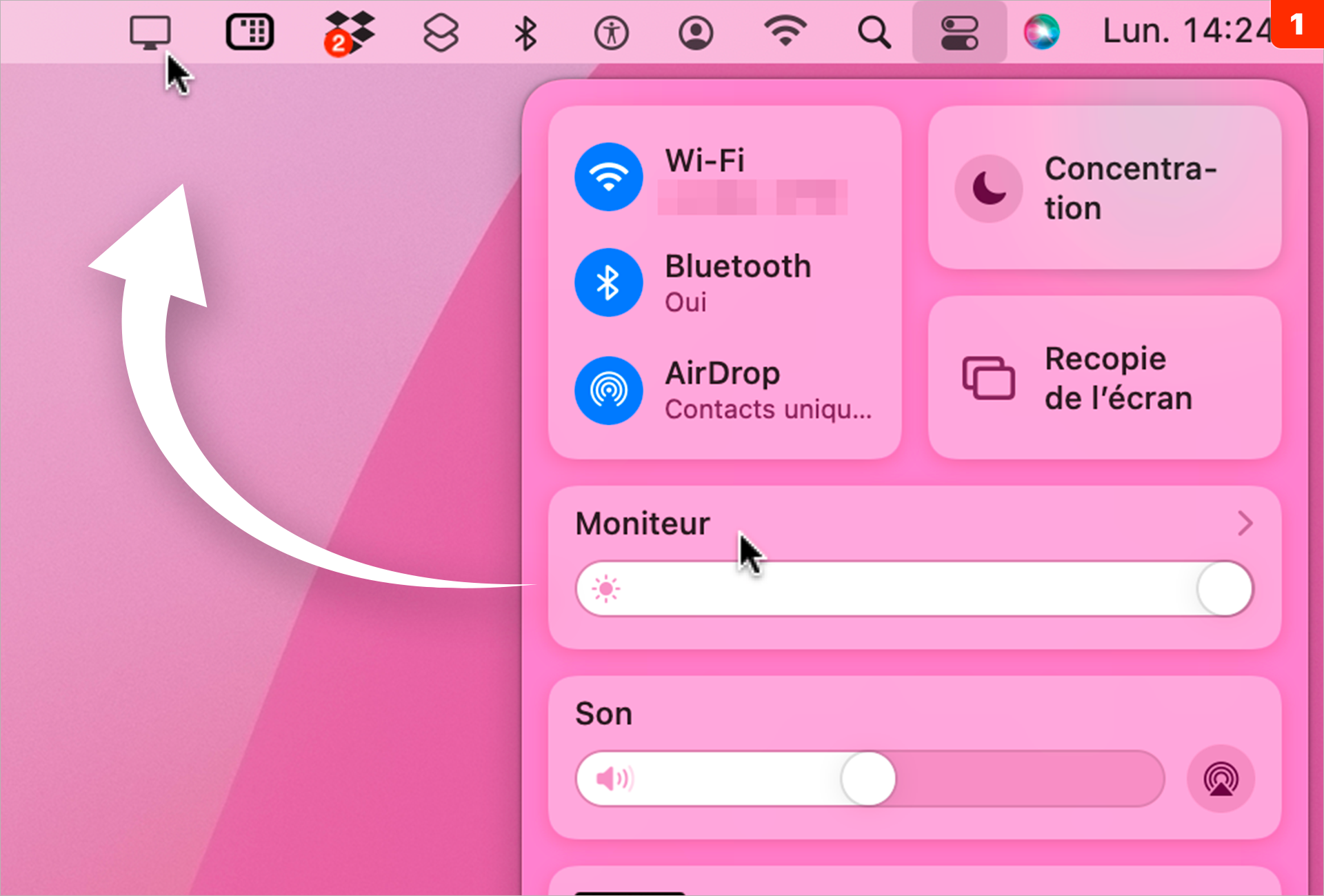 macOS • Basculez entre les modes sombre et clair d'un clic sans aucun outil