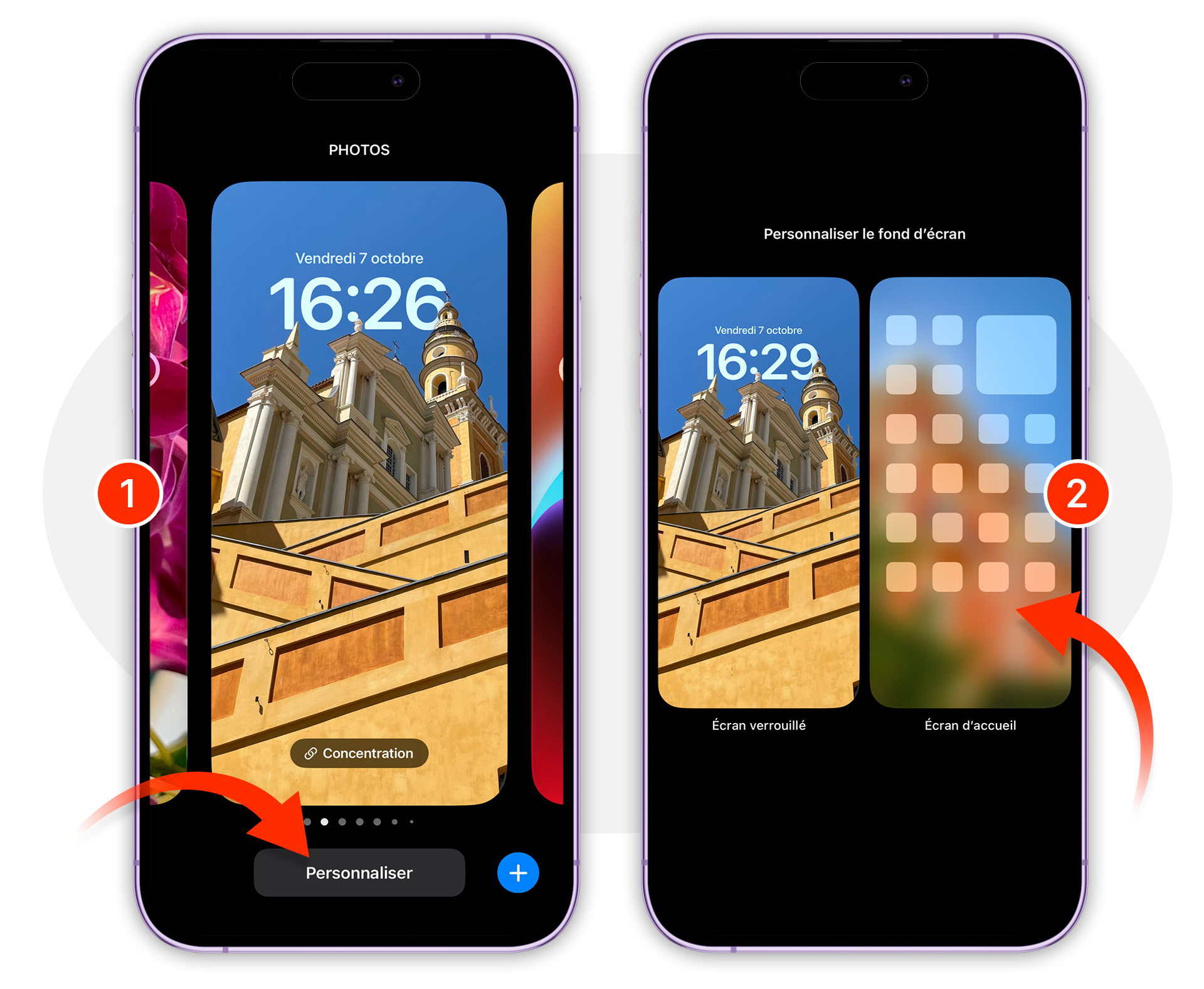 Personnaliser l'écran d'accueil, Apple iPhone 6s Plus