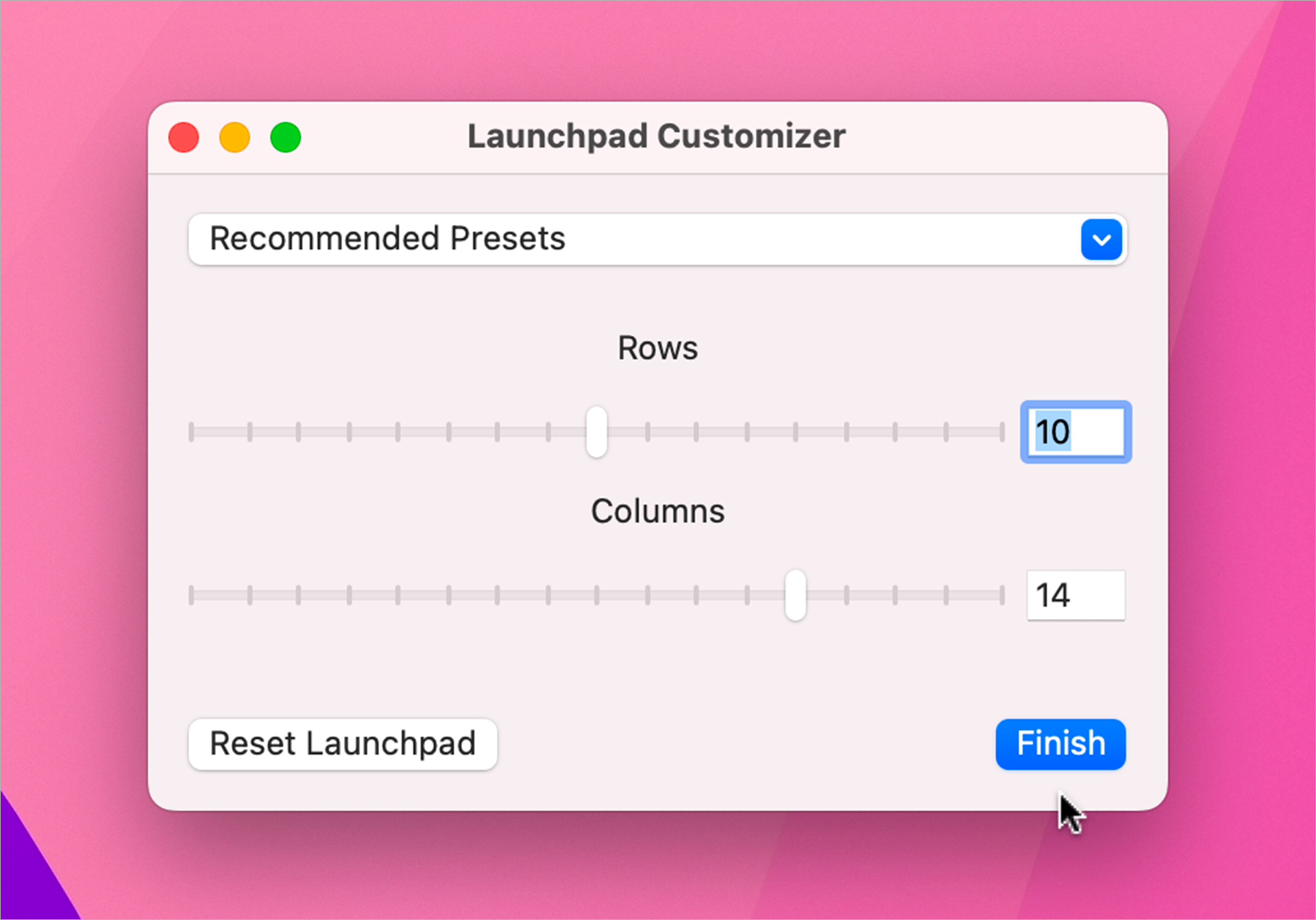 Launchpad • Ajoutez (beaucoup) plus d’icônes sur une seule page
