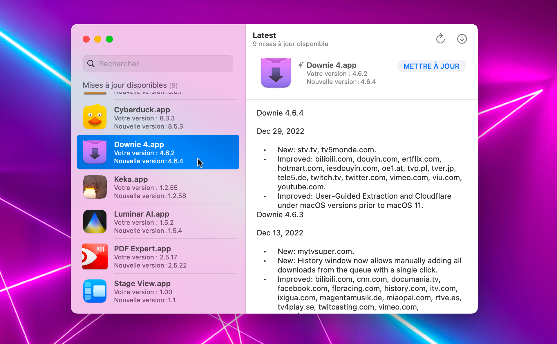 Mac • Gardez à jour vos apps, même en dehors de l’App Store