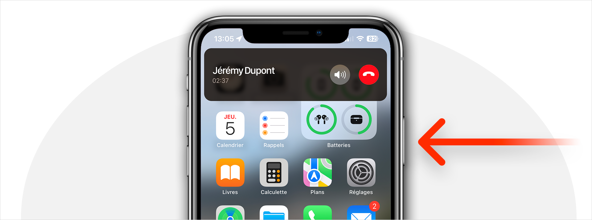 iOS • Comment éviter que le bouton latéral ne raccroche durant un appel