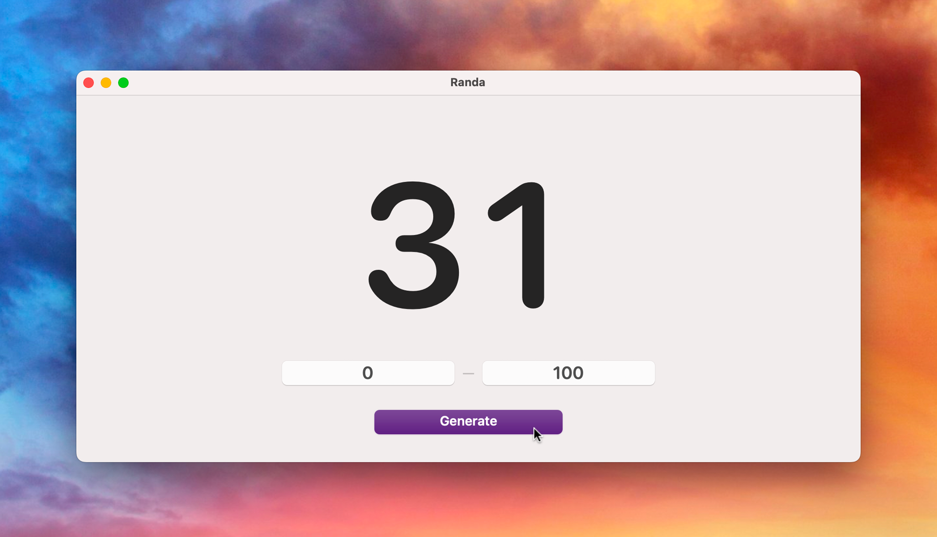 App • Randa, un outil pour générer des nombres au hasard sur Mac, iPhone et iPad