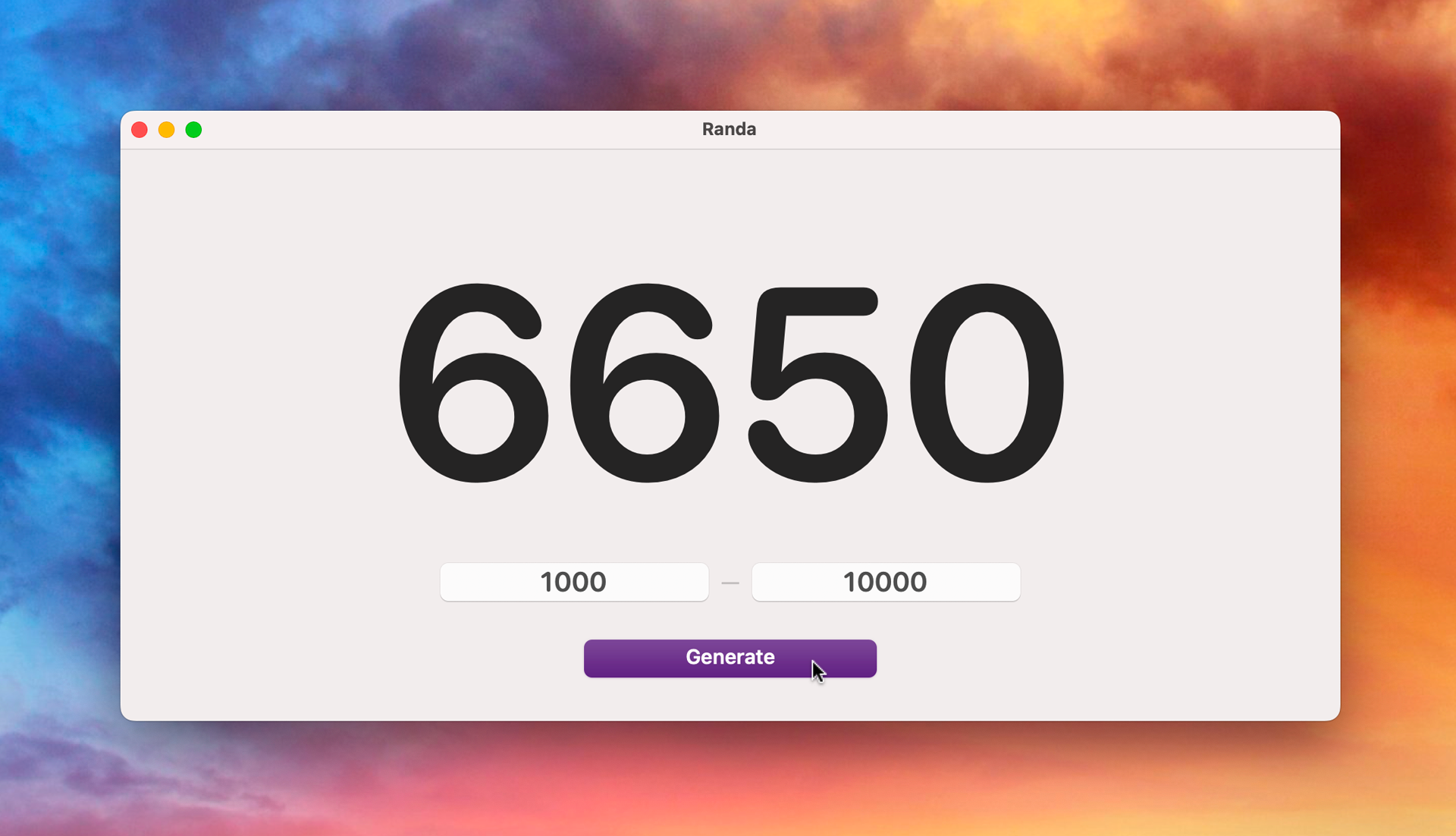 App • Randa, un outil pour générer des nombres au hasard sur Mac, iPhone et iPad