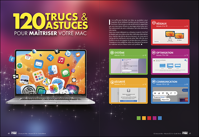 Compétence Mac 80 : 120 trucs et astuces pour maîtriser votre Mac • 40 astuces iOS 16 • Guide iMovie