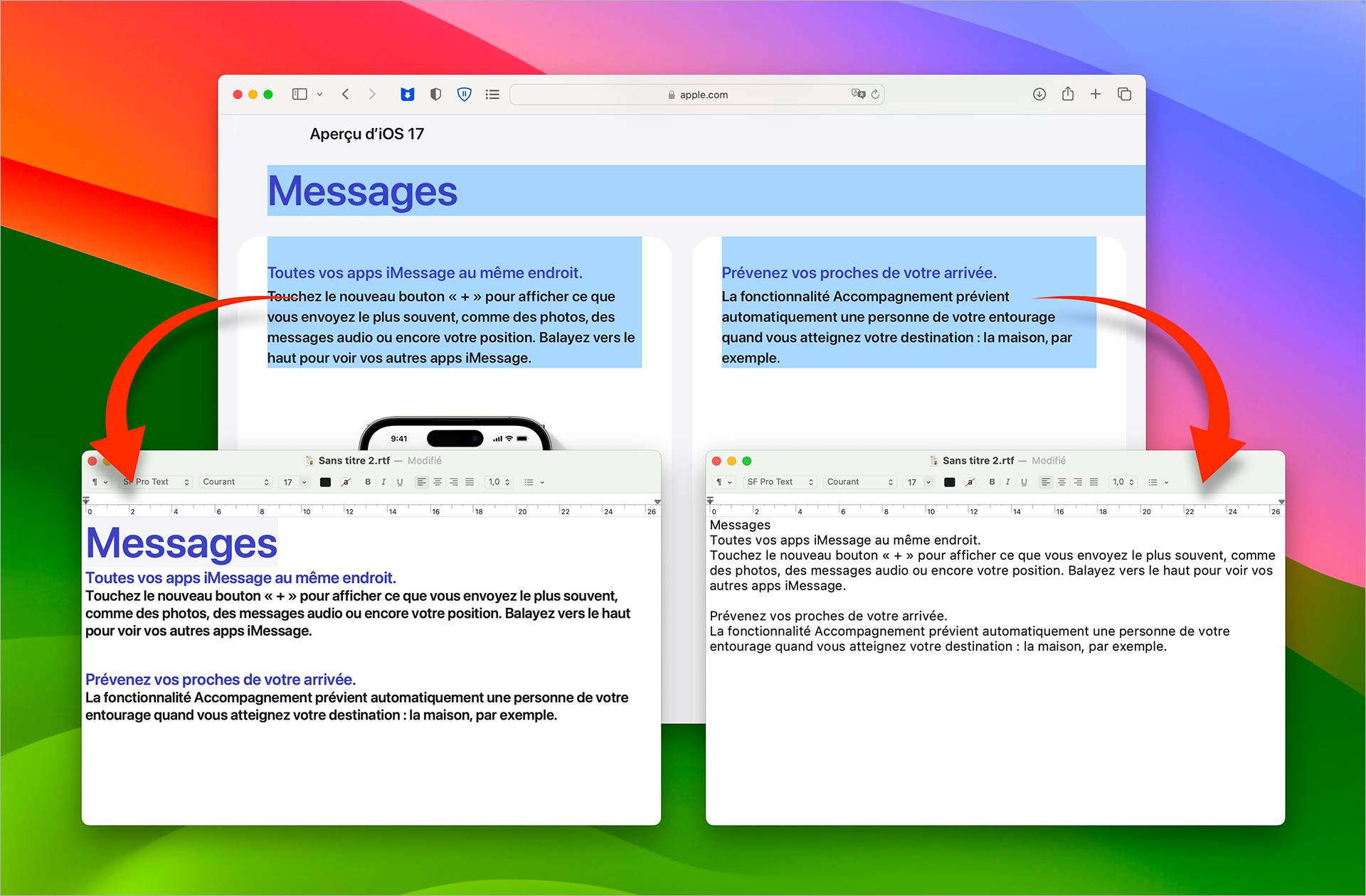 macOS • Copiez du texte enrichi et collez-le en tant que texte brut macOS • Copiez du texte enrichi et collez-le en tant que texte brut