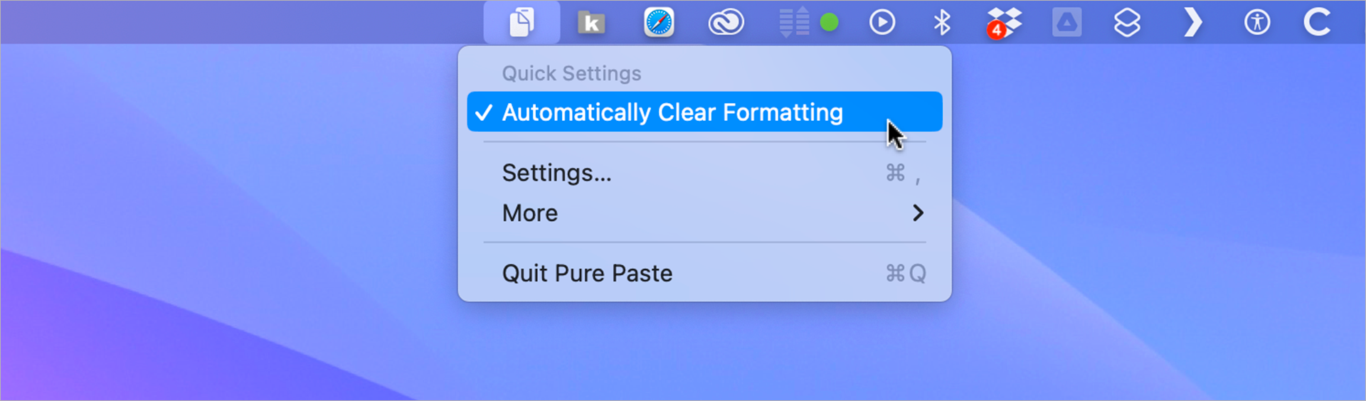 macOS • Copiez du texte enrichi et collez-le en tant que texte brut macOS • Copiez du texte enrichi et collez-le en tant que texte brut