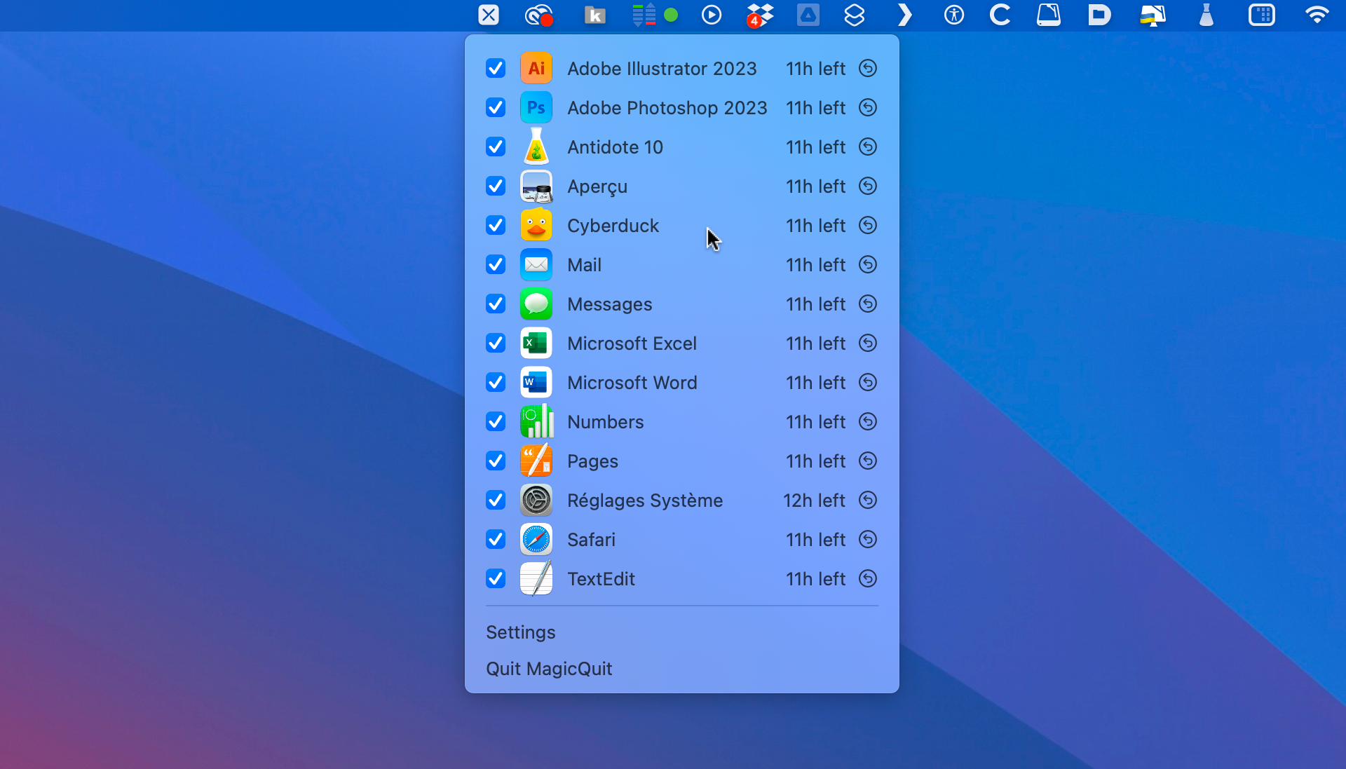 macOS • Quittez automatiquement les applications inutilisées macOS • Quittez automatiquement les applications inutilisées
