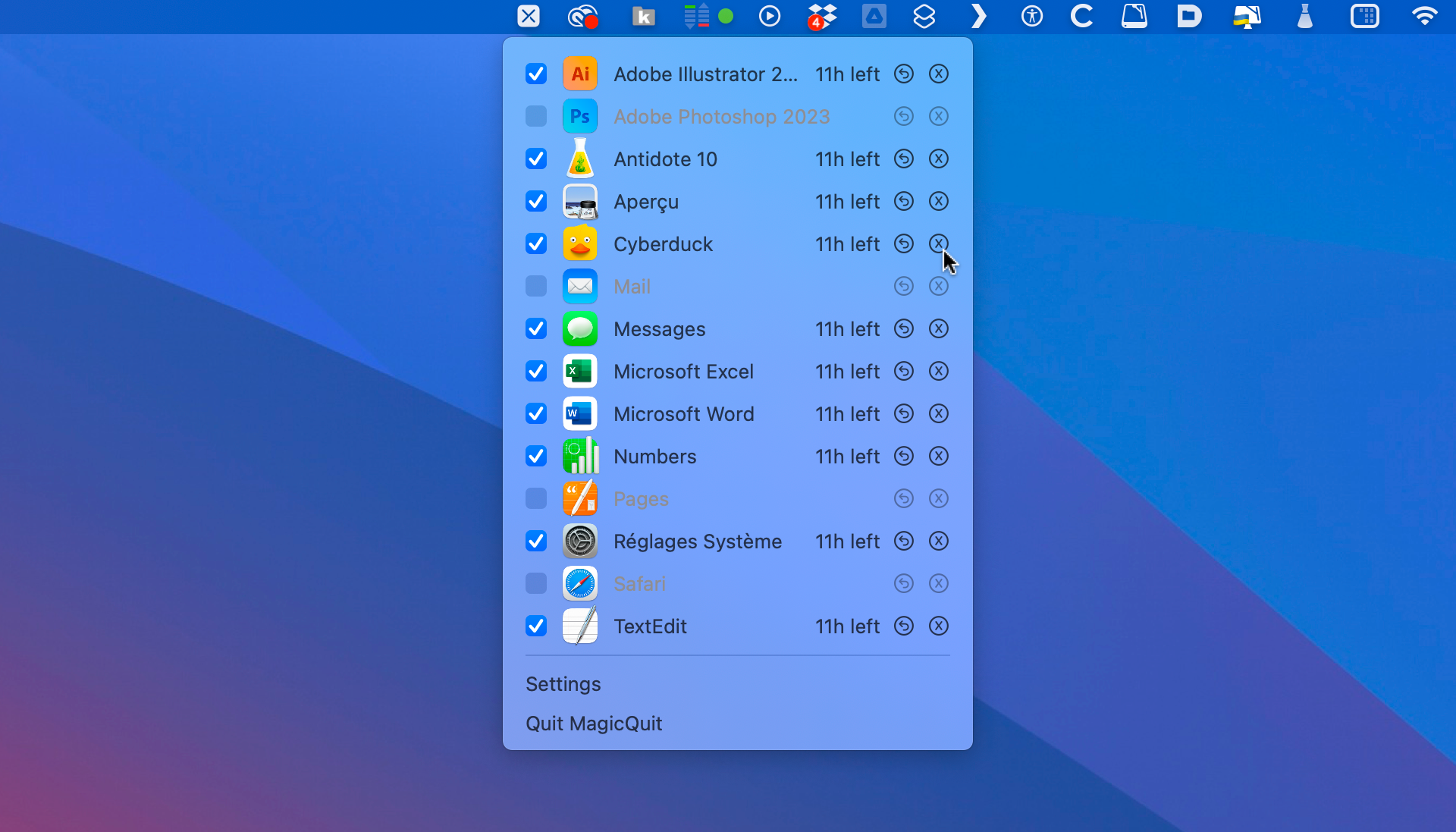 macOS • Quittez automatiquement les applications inutilisées macOS • Quittez automatiquement les applications inutilisées