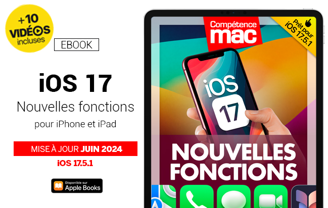 iOS 17 : les nouvelles fonctionnalités pour iPhone et iPad (ebook) MISE À JOUR : 17.5.1 iOS 17 : les nouvelles fonctionnalités pour iPhone et iPad (ebook) MISE À JOUR : 17.5.1