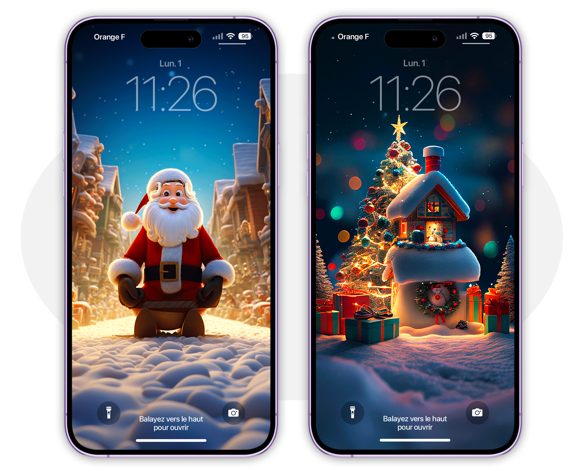 iOS • Douze fonds d’écran « spécial Noël » à mettre dans l’iPhone