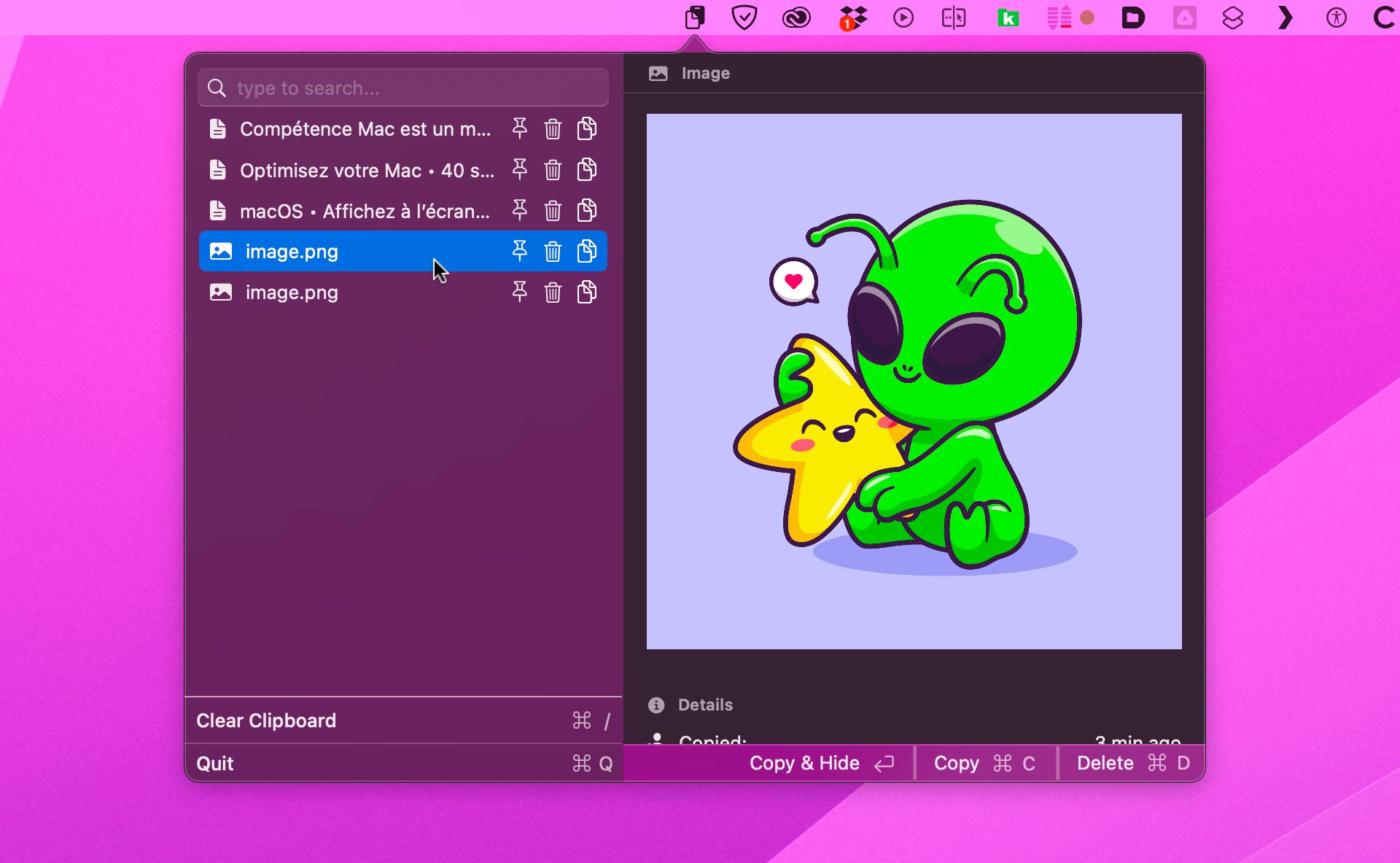 App • MacBoard, le gestionnaire de presse-papiers minimaliste et gratuit App • MacBoard, le gestionnaire de presse-papiers minimaliste et gratuit