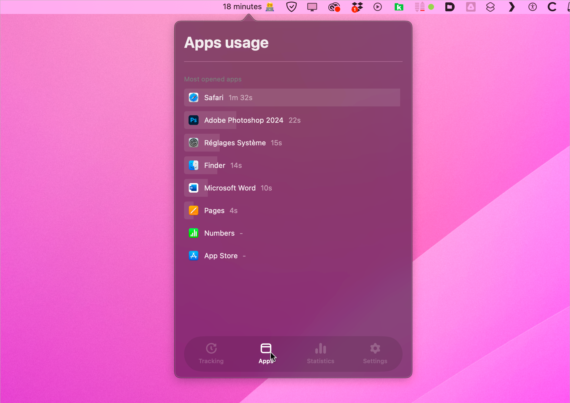 Mac • Un traqueur de temps dans la barre des menus avec Breather Mac • Un traqueur de temps dans la barre des menus avec Breather