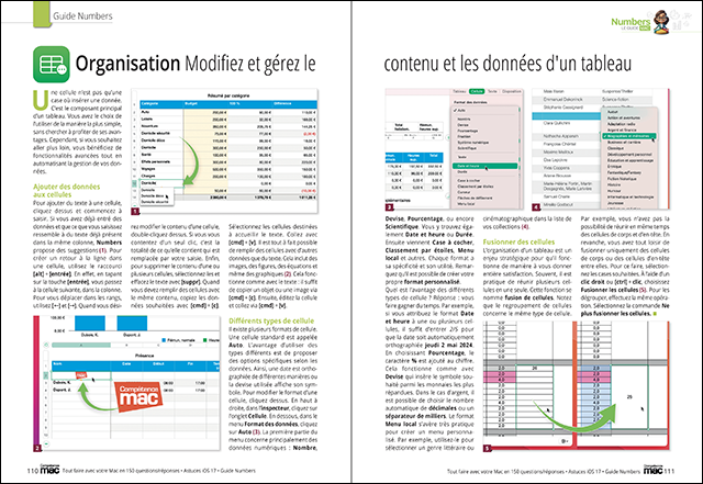 Compétence Mac 84 : Tout faire avec votre Mac en 150 questions/réponses • 40 astuces iOS 17 • Guide logiciel Numbers Compétence Mac 84 : Tout faire avec votre Mac en 150 questions/réponses • 40 astuces iOS 17 • Guide logiciel Numbers