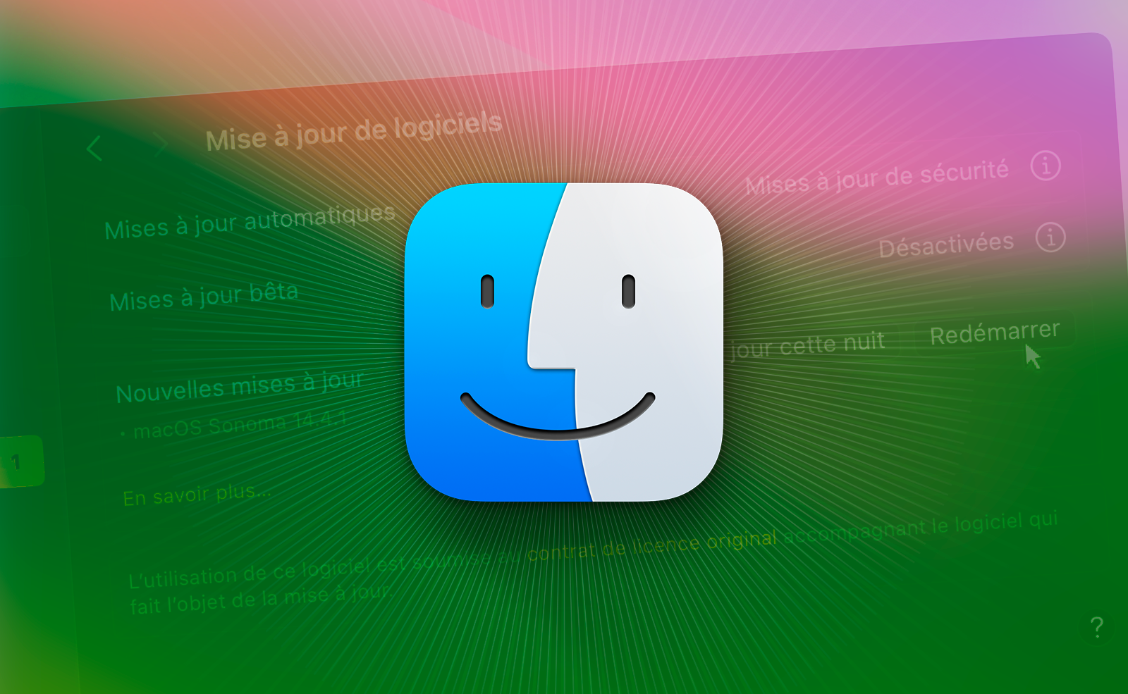 Mise à jour • macOS est mis à niveau en version 14.4.1 Mise à jour • macOS est mis à niveau en version 14.4.1
