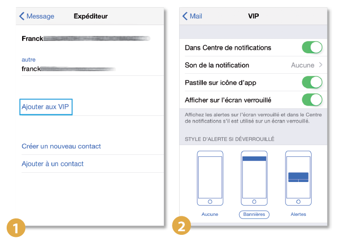 Astuce iPhone iPad • Ajouter des VIP sur son iPhone