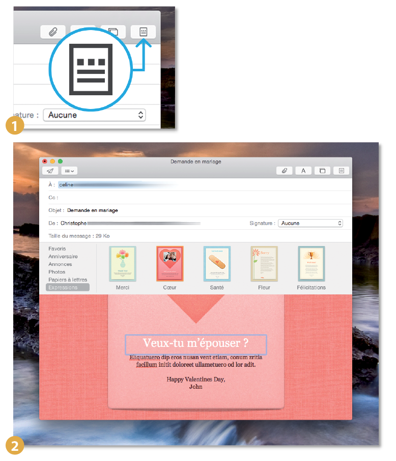 Astuce Mac • Utiliser les thèmes graphiques de Mail