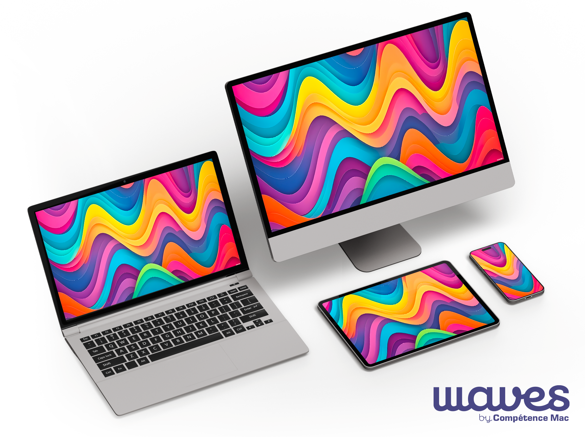Fun • Waves, une collection de fonds d’écran signée Compétence Mac