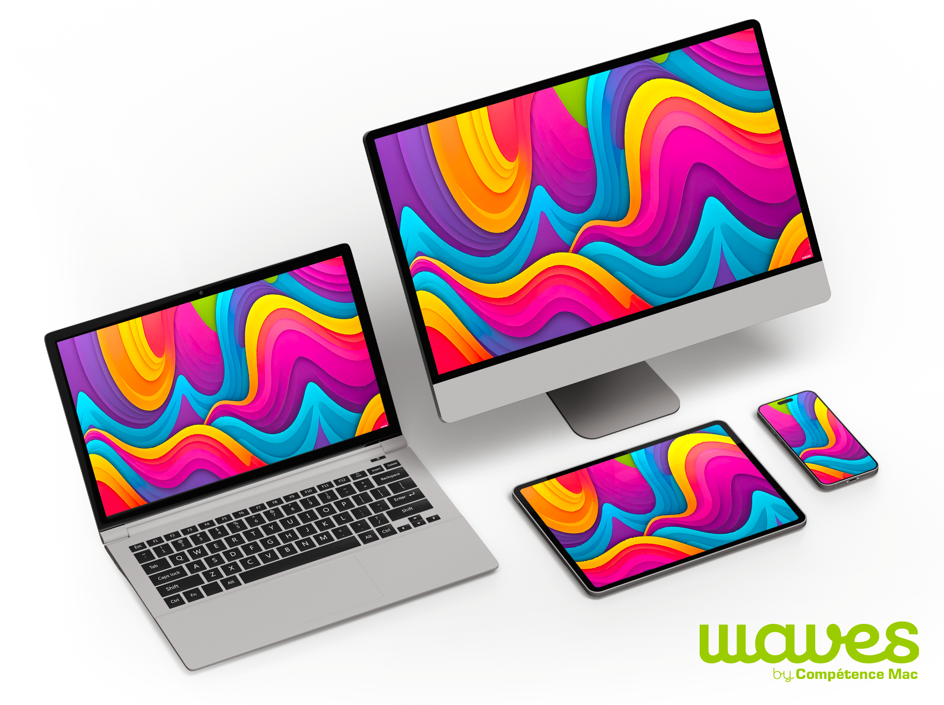 Fun • Waves, une collection de fonds d’écran signée Compétence Mac