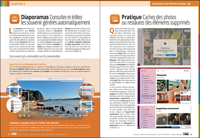 Compétence Mac 85 : Tout pour la photo iPhone et Mac • 50 astuces macOS Sonoma • 100% Sécurité - vos données à l’abri • Le Guide Antipannes Compétence Mac 85 : Tout pour la photo iPhone et Mac • 50 astuces macOS Sonoma • 100% Sécurité - vos données à l’abri • Le Guide Antipannes