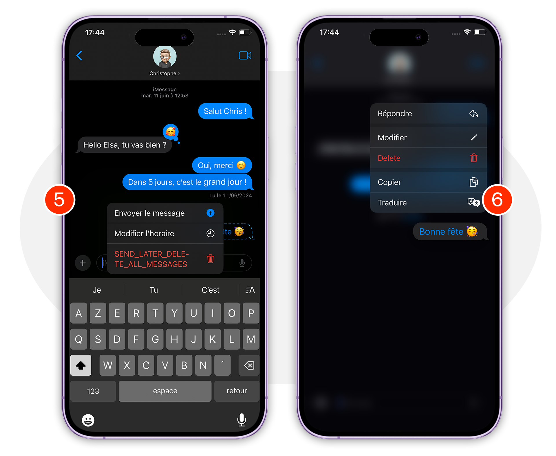 iOS 18 • Comment programmer un message pour un envoi en différé iOS 18 • Comment programmer un message pour un envoi en différé