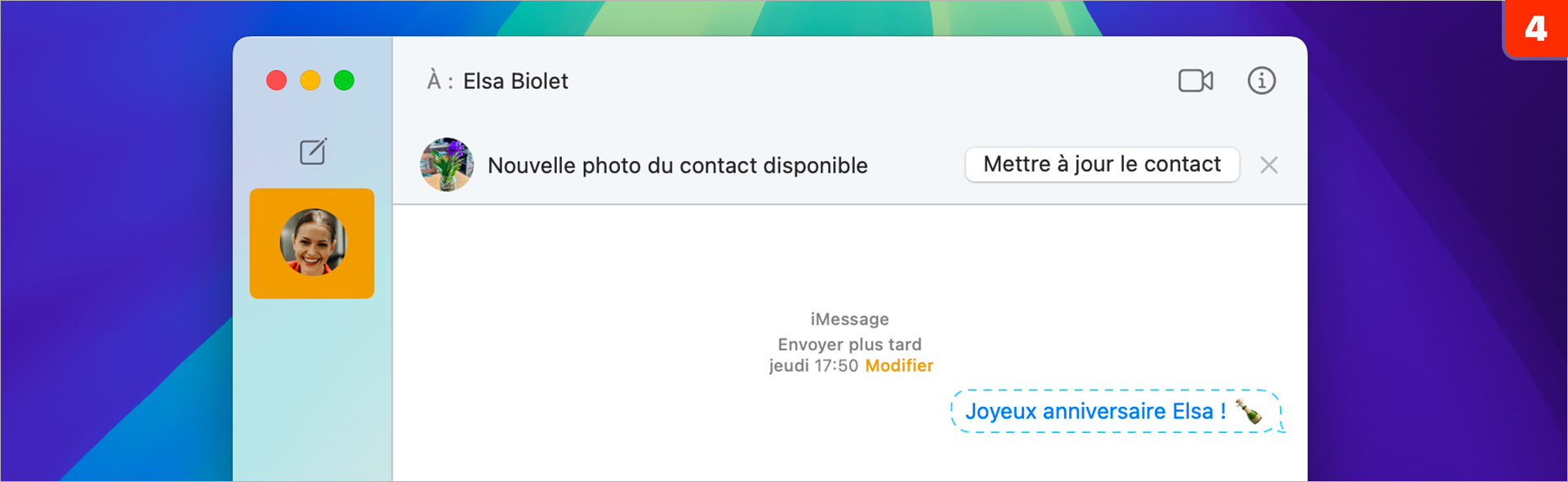 macOS Sequoia • Comment envoyer un message à une date ultérieure ? macOS Sequoia • Comment envoyer un message à une date ultérieure ?