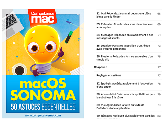 macOS 14 Sonoma - 50 astuces essentielles (ebook) macOS 14 Sonoma - 50 astuces essentielles (ebook)