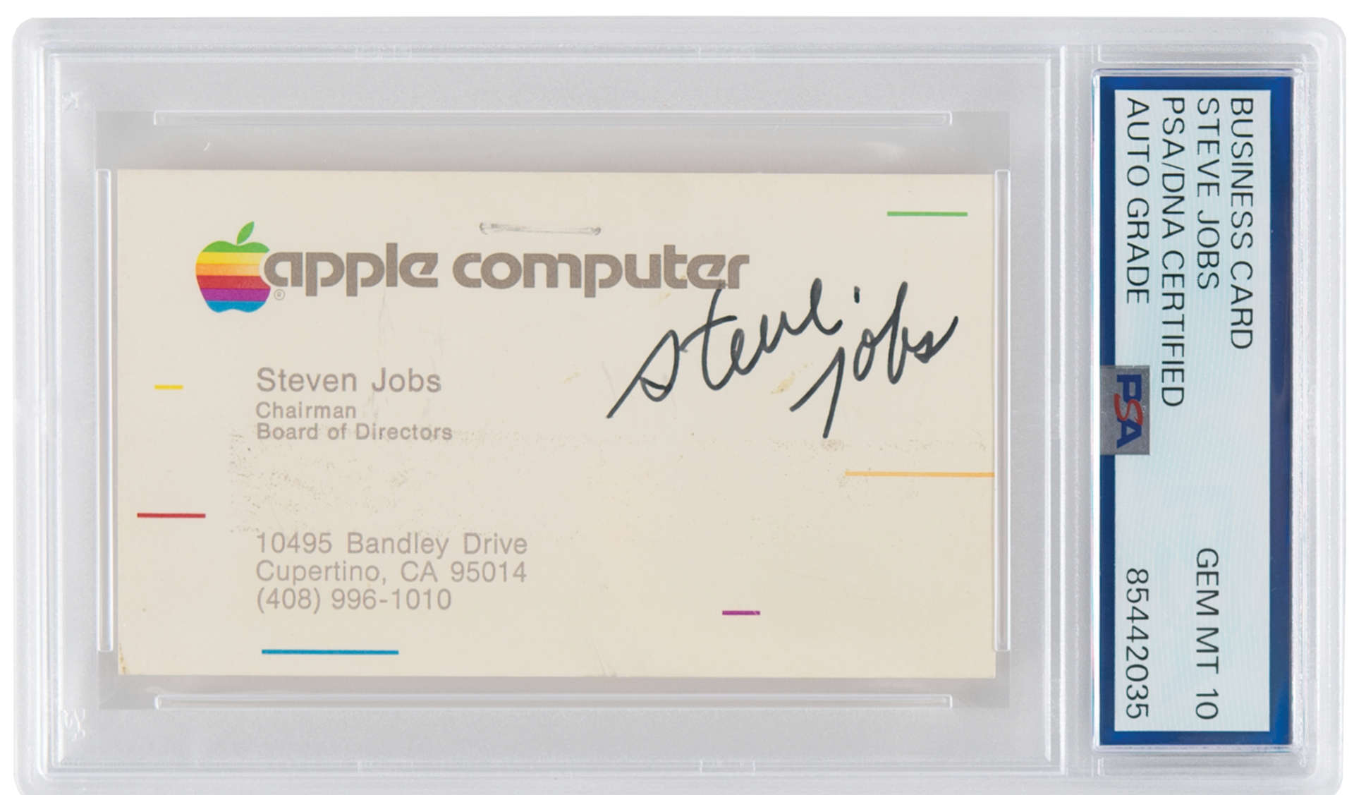 La carte de visite en vente. Photo © RR Auction. La carte de visite en vente. Photo © RR Auction.