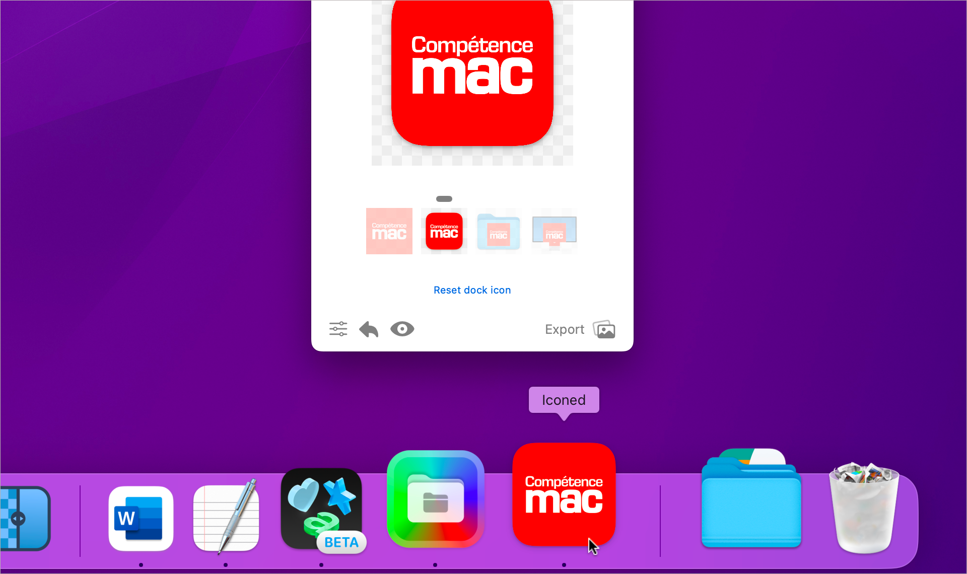 macOS • Créez facilement vos propres icônes à partir d’une image macOS • Créez facilement vos propres icônes à partir d’une image