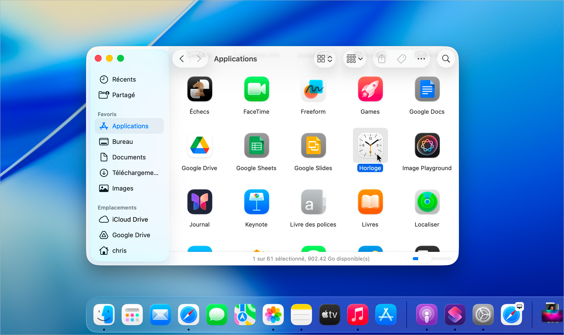 La nouvelle interface sur Mac.