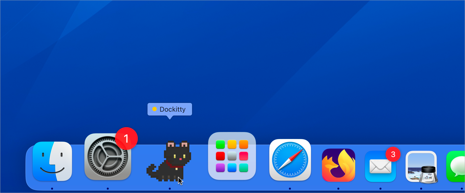 macOS • Dockitty ressuscite la mode Tamagotchi en plaçant un chat dans le dock