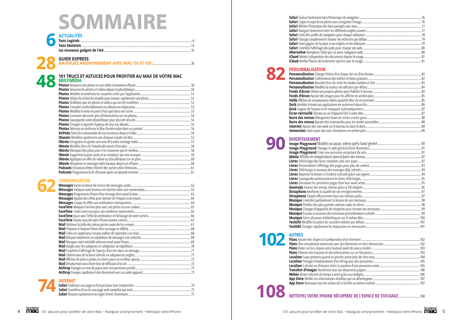Compétence Mac 89 : 101 astuces pour profiter de votre Mac • Naviguez anonymement • Nettoyez votre iPhone • Les gadgets de l’été