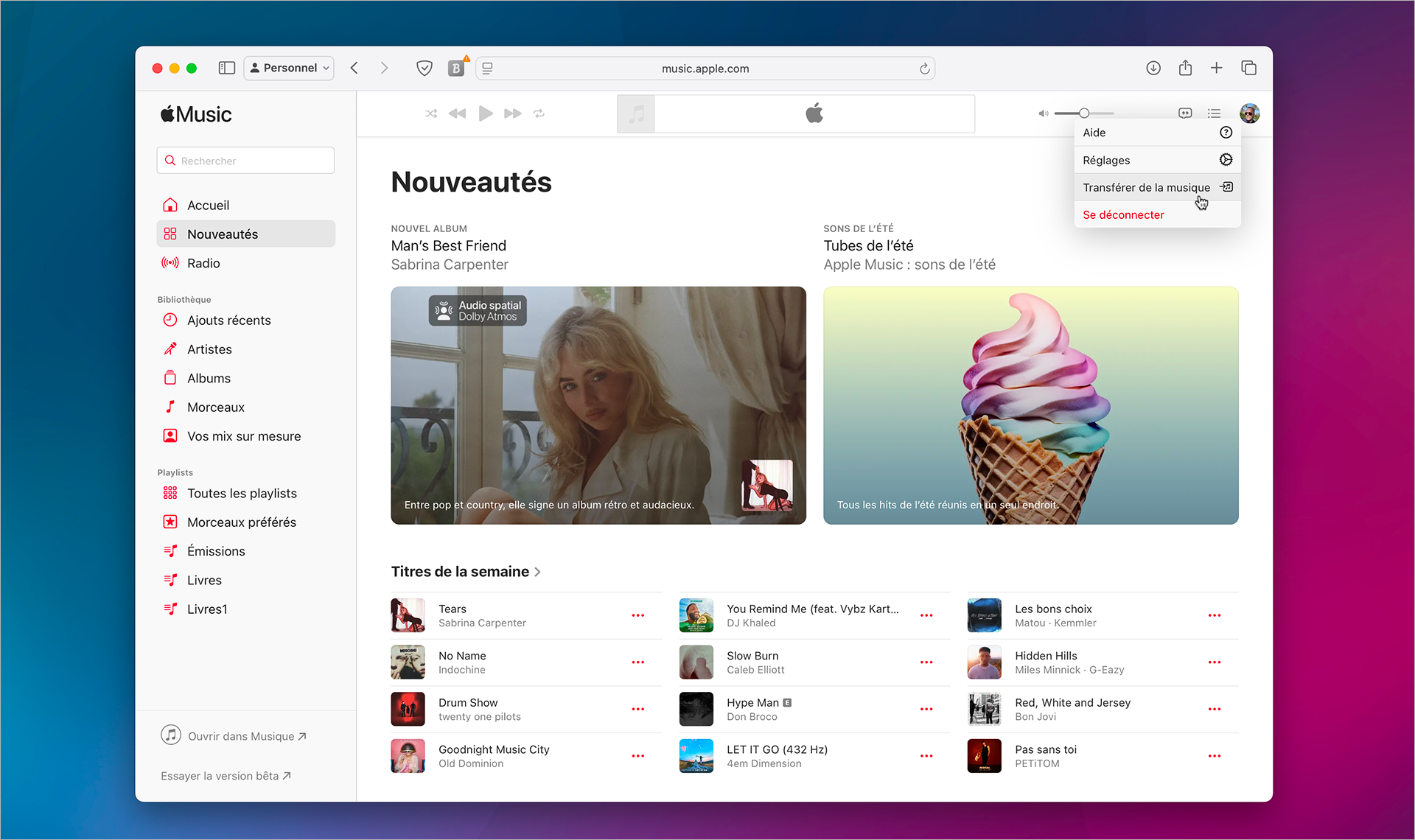 Musique • Transférez vos playlists de Spotify ou Deezer vers Apple Music
