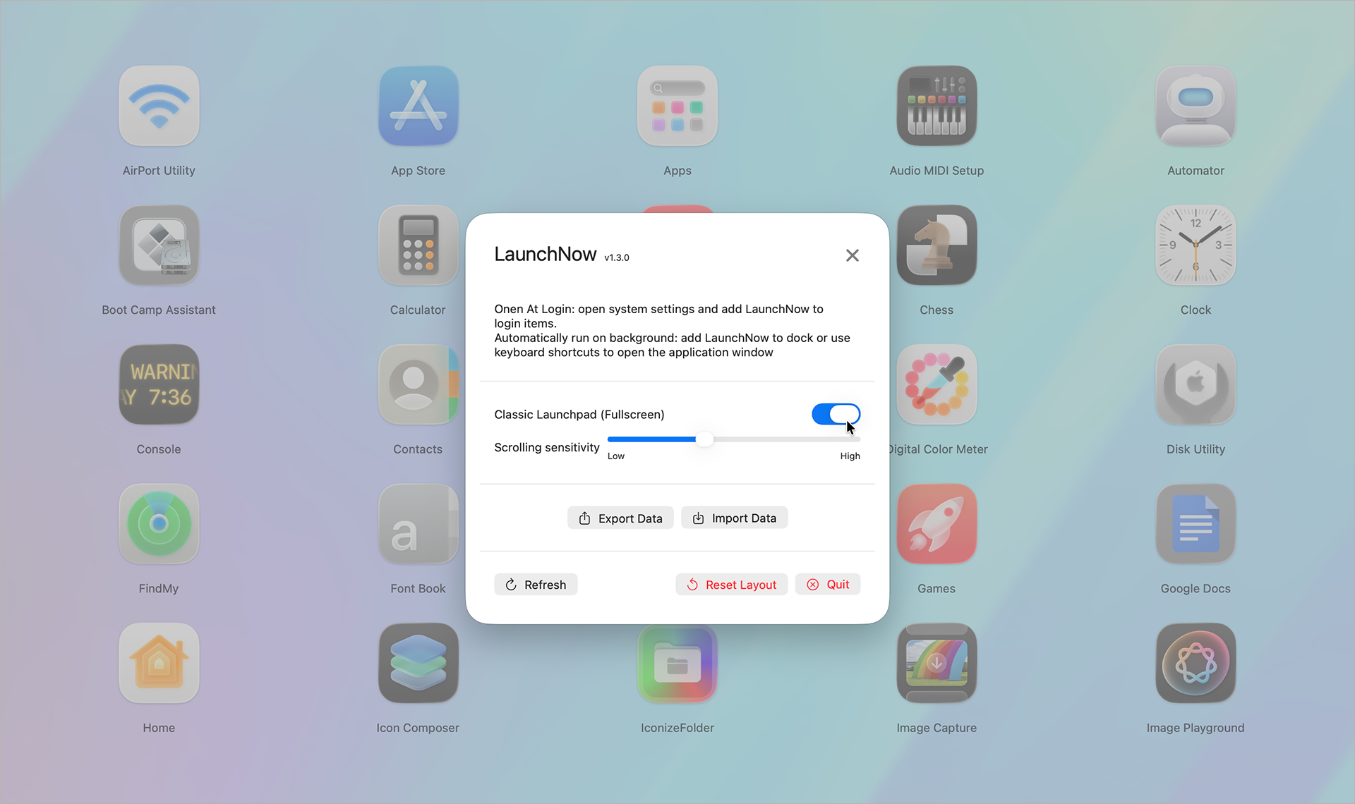macOS 26 • Déjà un remplaçant pour le Launchpad avec LaunchNow ?