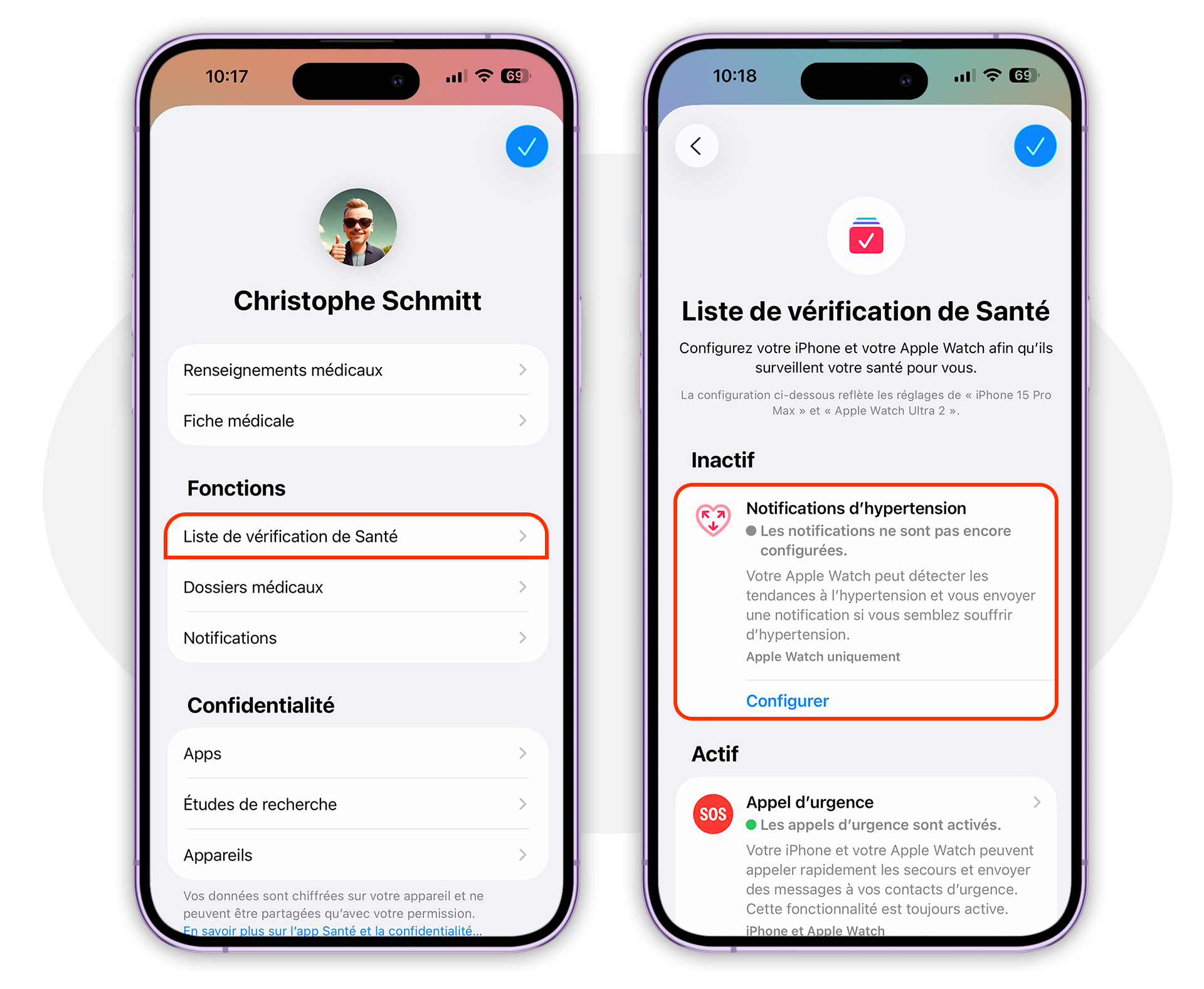 watchOS 26 • Comment mettre en route les alertes d’hypertension de l’Apple Watch