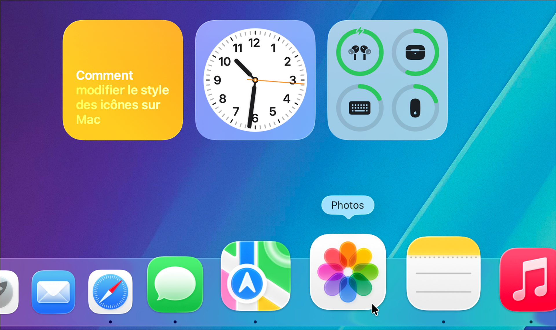 Pratique • Modifiez l’apparence des icônes et des widgets sous macOS 26