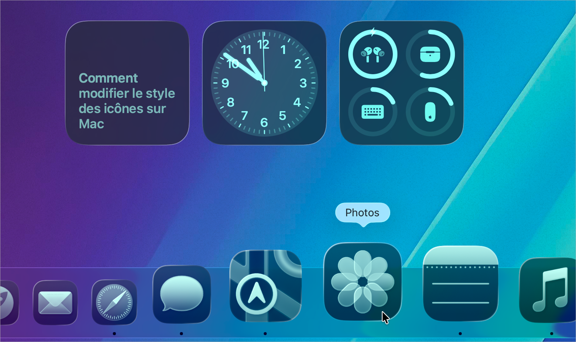 Pratique • Modifiez l’apparence des icônes et des widgets sous macOS 26