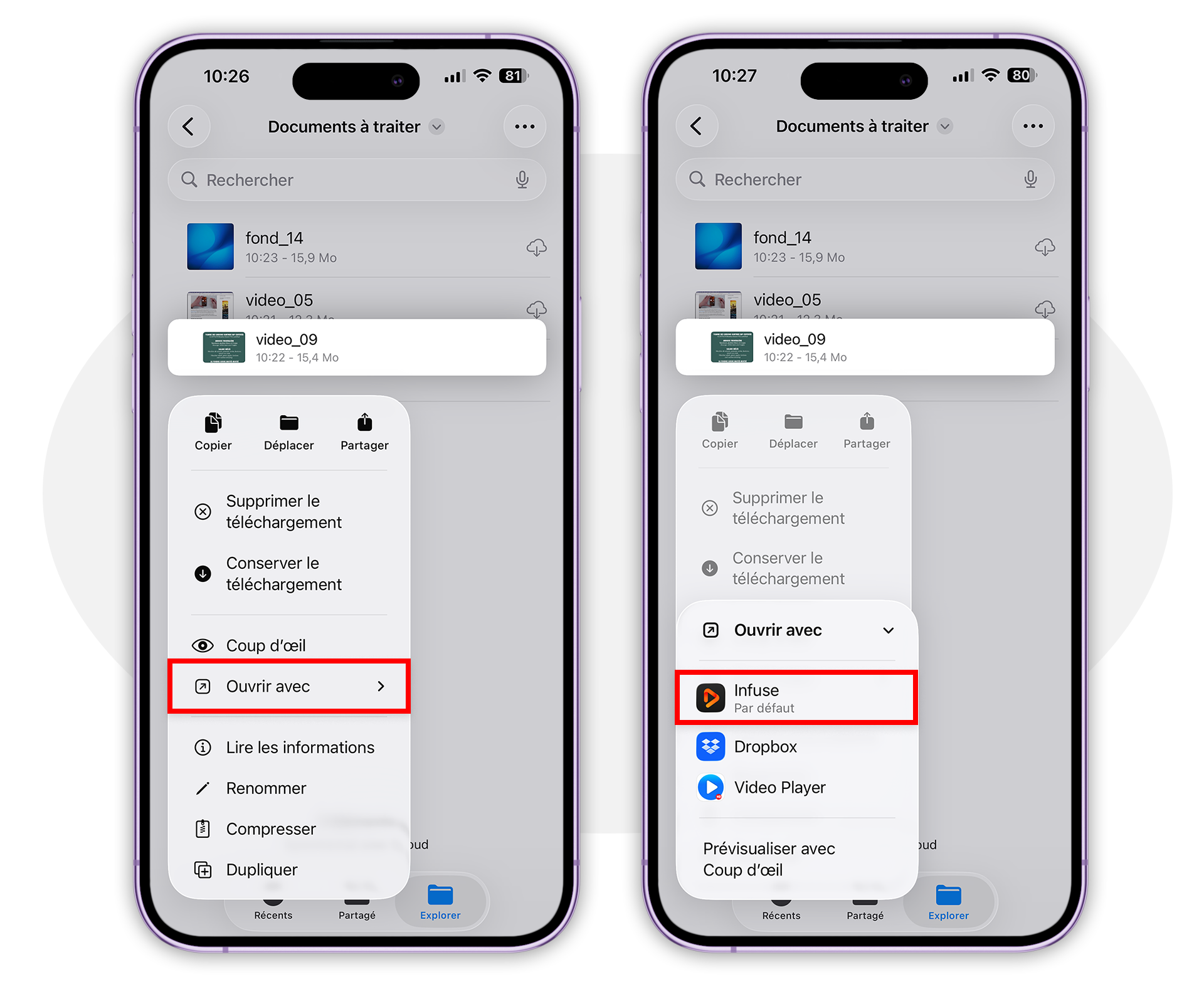 iOS • Comment définir une application par défaut pour ouvrir un fichier