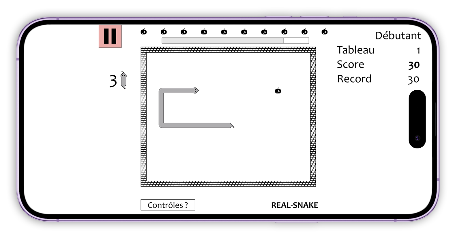 Capture © Snake Bar pour iPhone (2025)