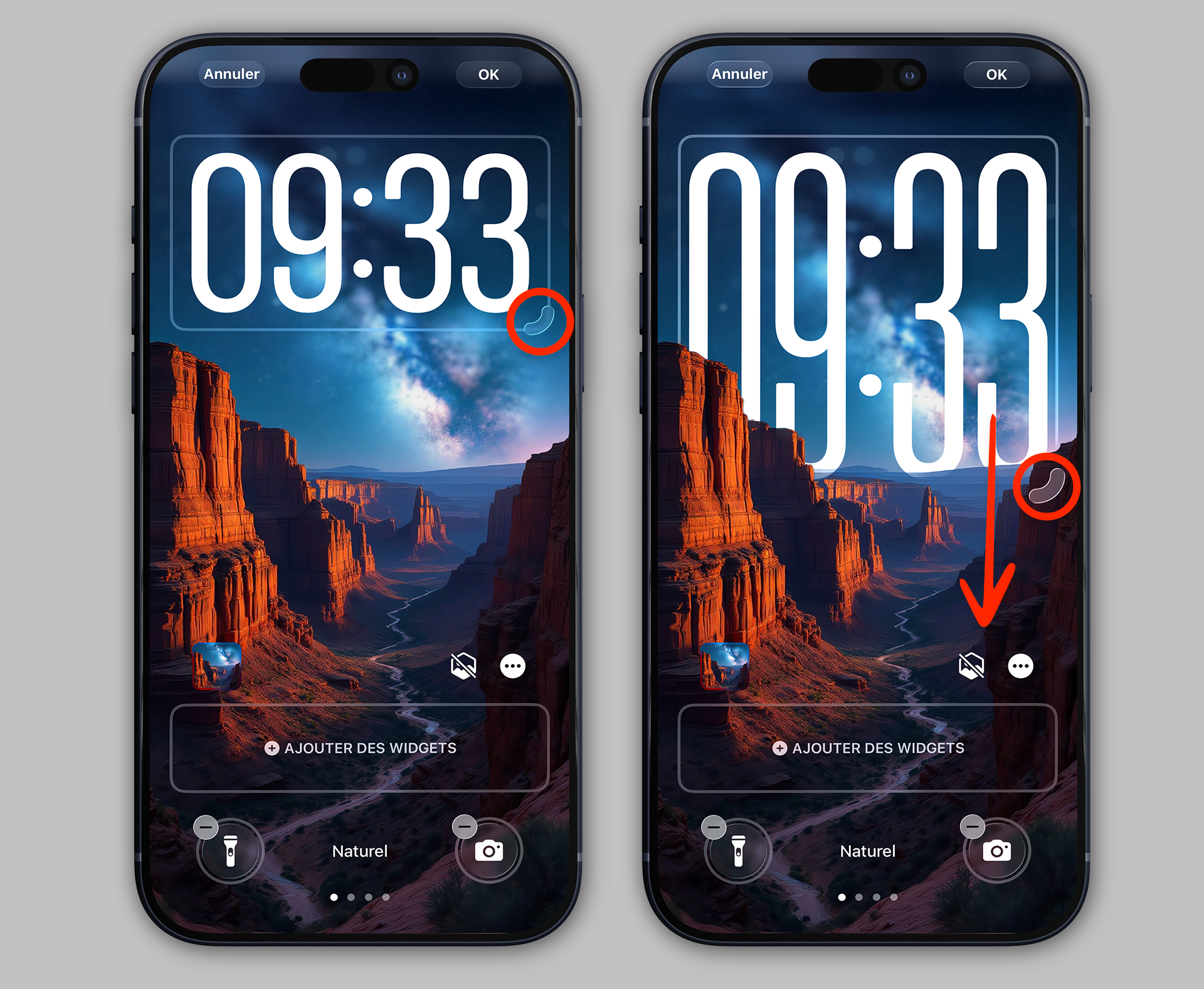 iOS • Comment personnaliser l’horloge de l’écran verrouillé sous iOS 26