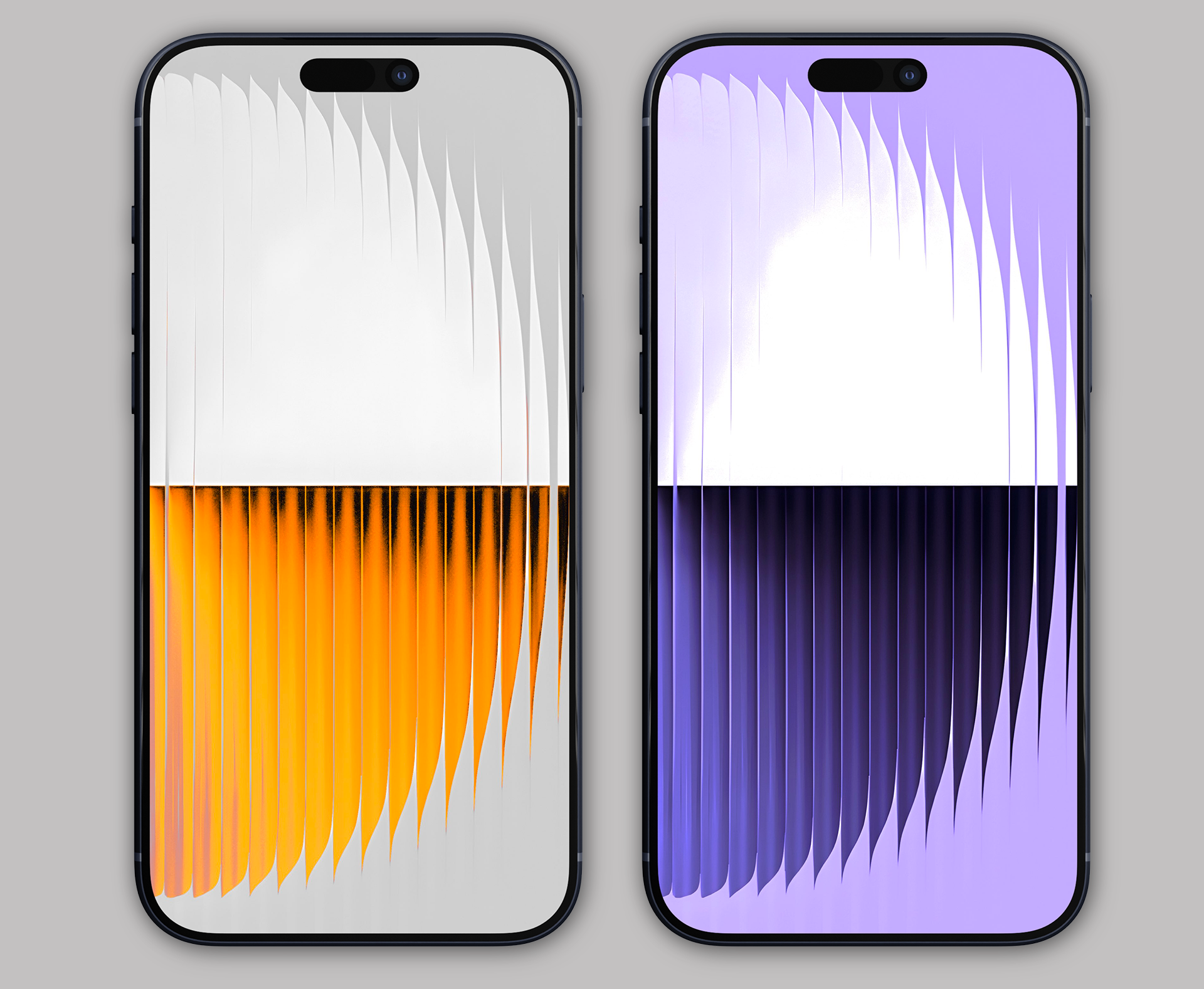 Fun • Des fonds d'écran bicolores minimalistes et modernes pour l’iPhone