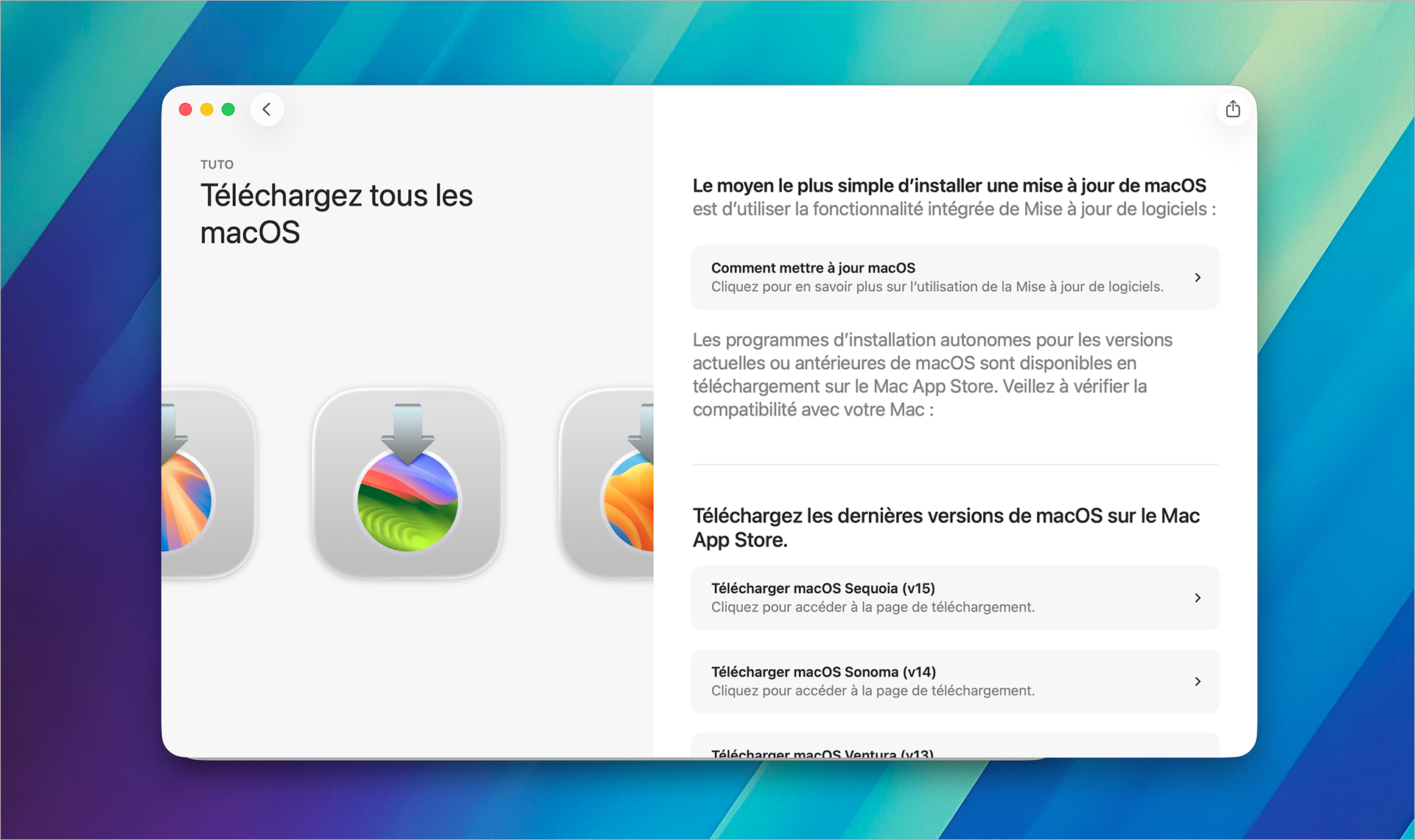 Système • Où trouver les différentes versions des installateurs de macOS ?